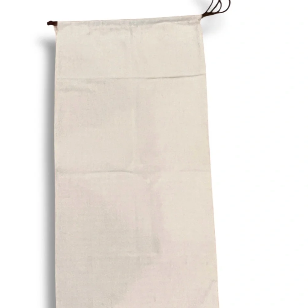 Duluth Trading Co Canvas Drawstring Laundry Dust Bag XL  OD 16 X 32” NWOT Cream